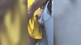 Hotty Caught In Public Bus While She Stroking Stranger's Weenie Until Spunk fountain