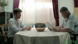 Chap From the Office Bangs My Big Tit GILF Smokin' Wife