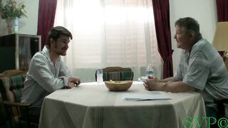 Chap From the Office Bangs My Big Tit GILF Smokin' Wife