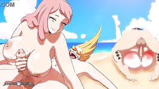 My anime academia summer school animation