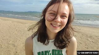 CumDumpsterTeens- cute teen HiYouth gets covered in cum!