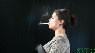 Big Tit BBW Latin honey Smokes and Fucks