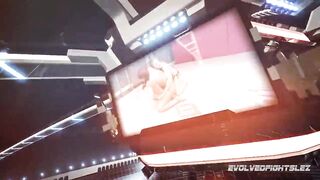 Lesbian wrestling as Bella Rossi strapon bangs Stephie Starr