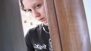 Innocent teenie finds out her bitch stepmother screwing with a stranger