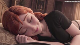 Anna is plan to introduce us to her favorite "toy" Frozen 3D porn animation