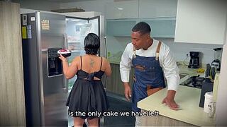 A chef with a giant black dick gets to have his way with the stunning MILF Silvana Lee behind his wife's back!