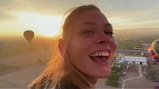 Date Night - Risky Sunrise Sex (this honey swallows) over pyramids in an air balloon - Sammmnextdoor