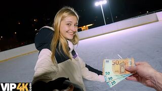 VIP4K. Funky Town got caught at a public skating rink and got drilled