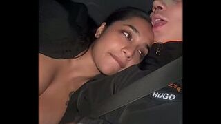 My busty wife gets concupiscent in the car and gives me a blow job-sex while I'm driving - Yasmina Khan