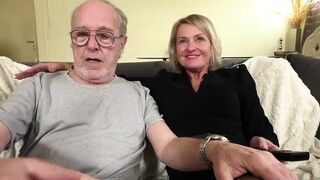 55 Year Old Cougar Plays with 3 Big Young Dicks 6688
