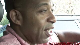 Hollie gets her twat stretched with a massive black jock!