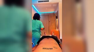 POV Fleshly Latina Massage - Relaxing Music, HJ & Oral pleasure Finish