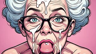 Vintage Cartoon Style Facials