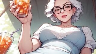 Waifu Aged Teacher POV – Sunflower Dress Bench Close-Up Teasing & Fucking