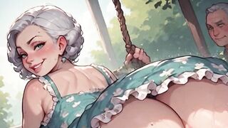 Waifu Aged Teacher POV – Sunflower Dress Bench Close-Up Teasing & Fucking