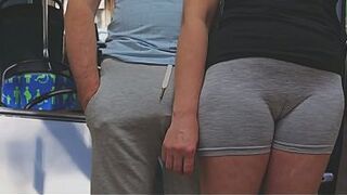 Public Bus Handjob Stranger Cum Raw, risky, and screwing hot! This playgirl strokes his thick ramrod, teasing him until this chap explodes in public transport