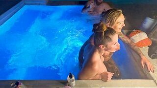 Hot Tub 3-some With Deliah Grace & Scarlett Gushes WCA Productions