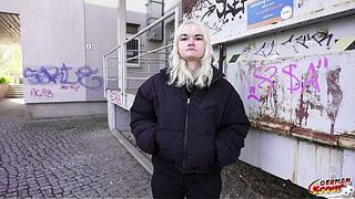 GERMAN SCOUT - Tiny Swiss Teen Lilly Lovemoon 18 Pick Up for real first Time Casting Sex