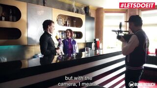 BUMSBESUCH - ANIKE EKINA STUNNING GERMAN PORNSTAR FUCKS SHY BARTENDER - LETSDOEIT