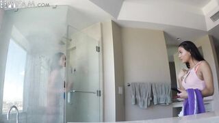 Asian Step Sister Seduces Her Brother Into A Threesome