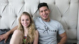 Mega Latino Model Dick Fucks His first American Blonde