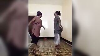 Somali lesbian touching each others boobs