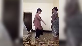 Somali lesbian touching each others boobs