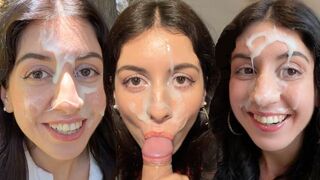 Cum on Face Compilation 18 Giant Facials Covered in Cum Katty West