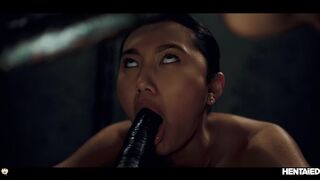 REAL LIFE HENTAI - Hot hotties drilled and bukkaked by aliens
