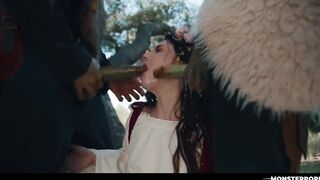 Maddie Wren Monster Banged - Real Life Hentai threesome