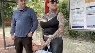 Dragged Away by a Stranger at the Bus Stop and Fucked Hard!