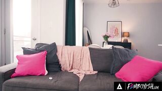 FEMBOYISH - Concupiscent Boy Comes Home To Hawt Femboy Ezrah Mahomes In Lingerie Playing With His Ass