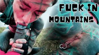 Hiking Mountain Passionate Bang and Ejaculation