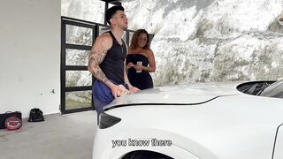 Car Trouble Turns Wild! Ebony MILF Carla Morelli Drilled Hard by Mechanic Zack Whiter