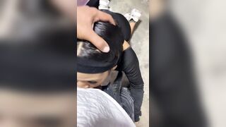 The debt collector came for the payment, and since I'm a doxy, I paid him with a wonderful oral pleasure-job and gave him my butt to bang.