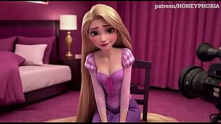 Shy Rapunzel in Sex Casting! Blameless Princess Does first Oral sex-job, Deepthroat & Handjob Tangled 3D cartoon animation