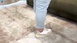 She Totally Hates His Balls!! Kicking, Stomping with Indecent Soles on Testicles!