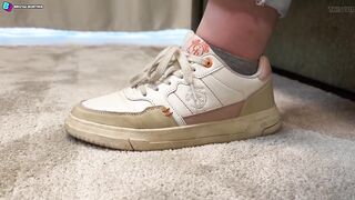 She Totally Hates His Balls!! Kicking, Stomping with Indecent Soles on Testicles!