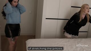 Oops... Step son inadvertently cum in step mommy after fucked her in shared bed at night in hotel room with Flexy Lover