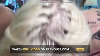POV of TS Sucking My Penis and Me Screwing Her Rough Into the Bed