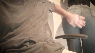 Married Coworker Sucked Me Off in the Office While Her Husband Was Coming