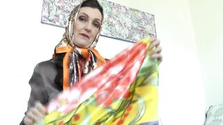 Exciting Satin Scarf Games! Lady Victoria Valente