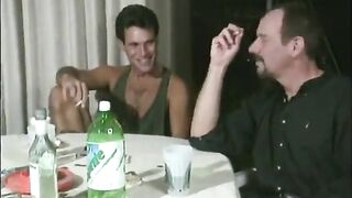 Hot babe screwing two boys