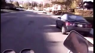 Older biker doxy Jordan Lee bends over and gets her vagina pounded from the back