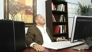 Big Breasts at Work - Sara Stone Deepthroats Shlong in the Job Interview