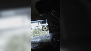 Obese gal sucks and jerks off my knob 1