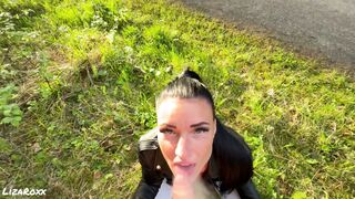 Hot Stable Worker Took Me Into the Forest… Risky Smokin' Deepthroat POV