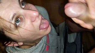 Sexy MILF Wife Sucking Big Cock Deepthroat Oral job Cumshot Compilation