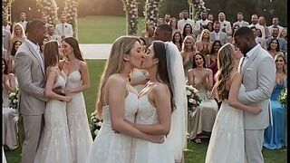 Spa BBC!!!! ("Alternative marriage") 8 Bi-raunchy BRIDES getting STRETCHED by giant BBCs gaped wrecked hotwife cuckold interracial group-sex creampie amador swinger big vagina anal hard big [AI Generated]