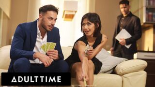 ADULT TIME - Ambitious Veronica Leal Caught In Affair With Her Boss! Gets DPed During Team Meeting